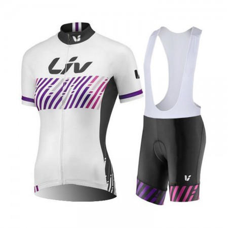 Set Fietsshirt + Korte Koersbroek 2017 CCC Liv Dames N005